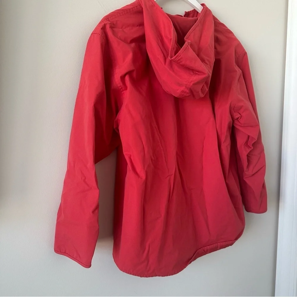 Women’s Vintage Rain Jacket Quarter Zip Hoodie Casual Corner Annex Pink VTG - Picture 8 of 11